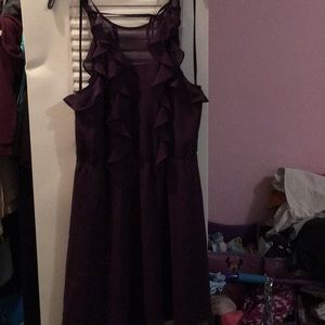 Bcbg generation purple ruffle dress